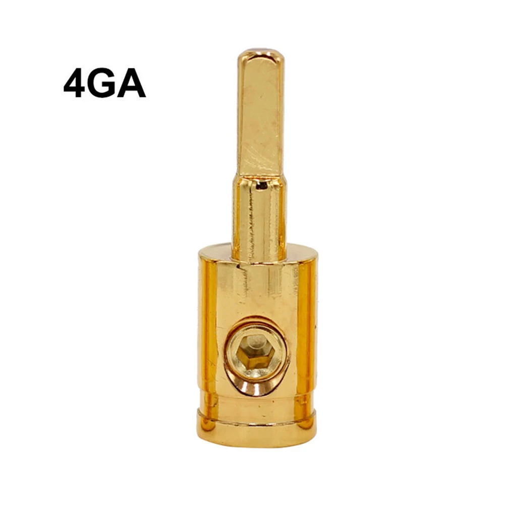 

Reducer Power Wire 4 Gauge Gold High Quality Reliability Silver Zinc Alloy Output 4 Gauge Solid Hardened Pin New