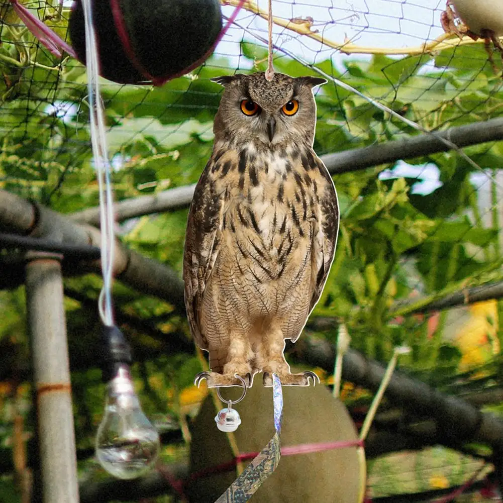 

Owl Pendant Bird Repellent Car Bird Deterrent Reflective Tape Effective Bird Repellent Double-sided Owl for Garden for Outdoor