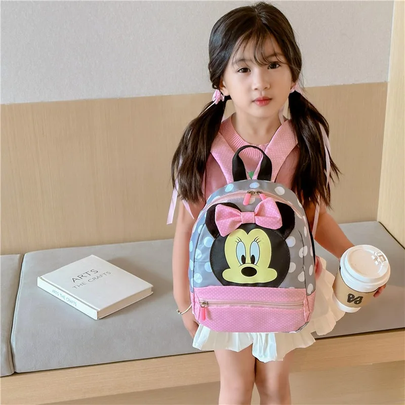 Backpack baby boys girls Minnie Mickey Mouse children schoolbag kindergarten gift