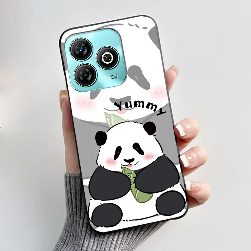 Aesthetic Cute Cat Black Shockproof Silicone Back Cover