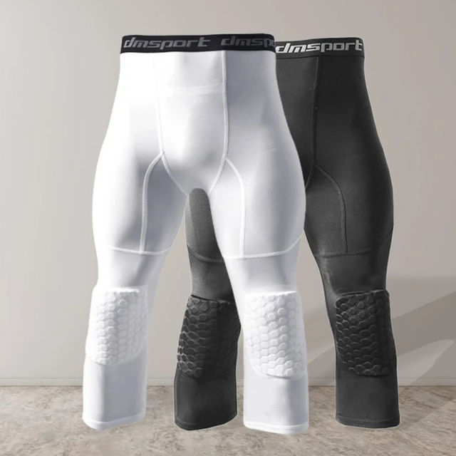 Capri-compression Pants Honeycomb Padding 3/4 Basketball Athletic