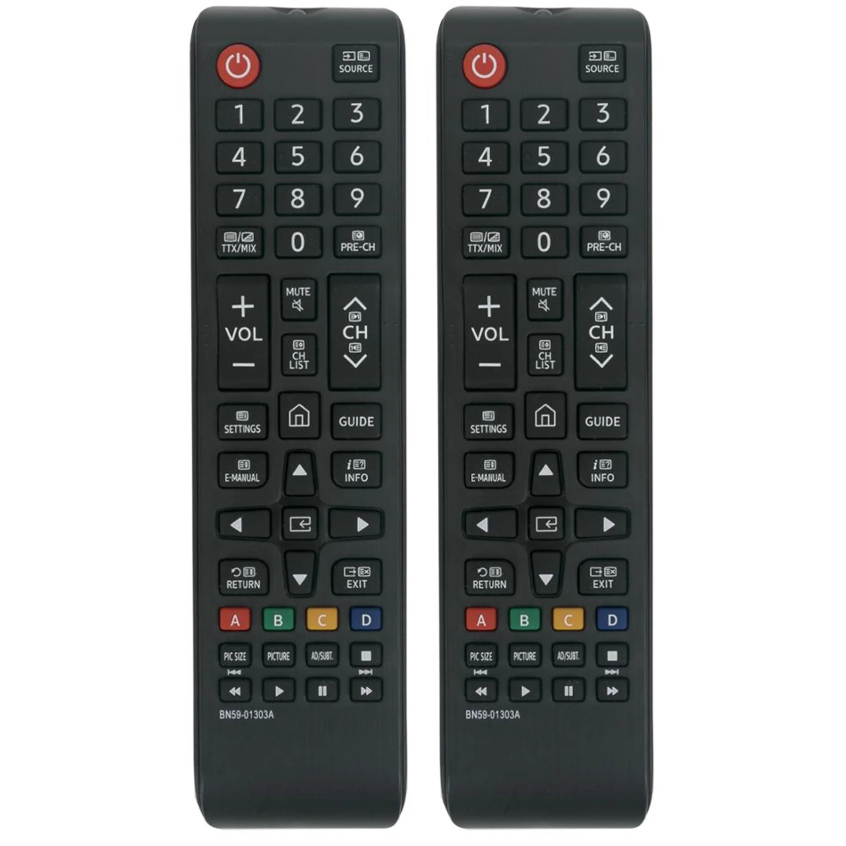 

2X BN59-01303A Replaced Remote Control for Samsung UHD TV UE43NU7170 UE40NU7199 UE50NU7095