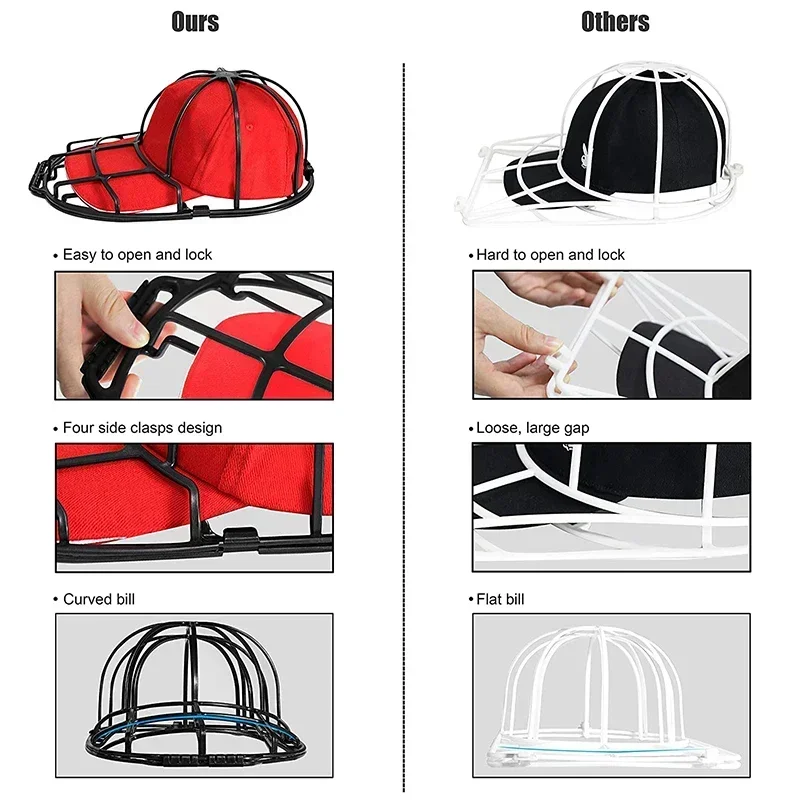 Adult/Kid's Hat Dryer Frame Washing Cage Hat Cleaners Shaper Protector Storage Racks Hat Washer Baseball Cap Washer Fit