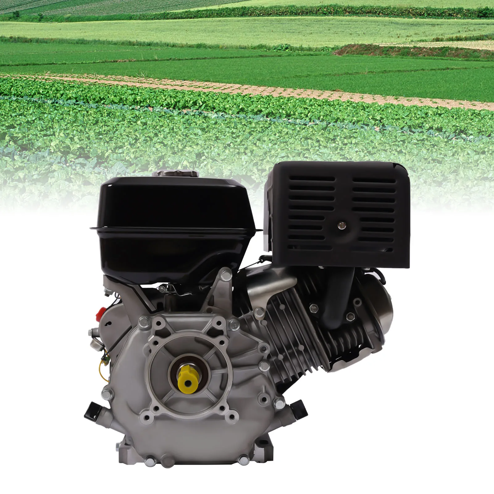 Gasoline Engine 15HP Gas Powered Engine Wear-Resistant for Compressors/Trenchers and Cement Mixers Efficiency Tool