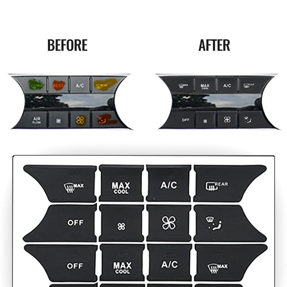 Autocollants De Réparation De Boutons De Voiture, Autocollants