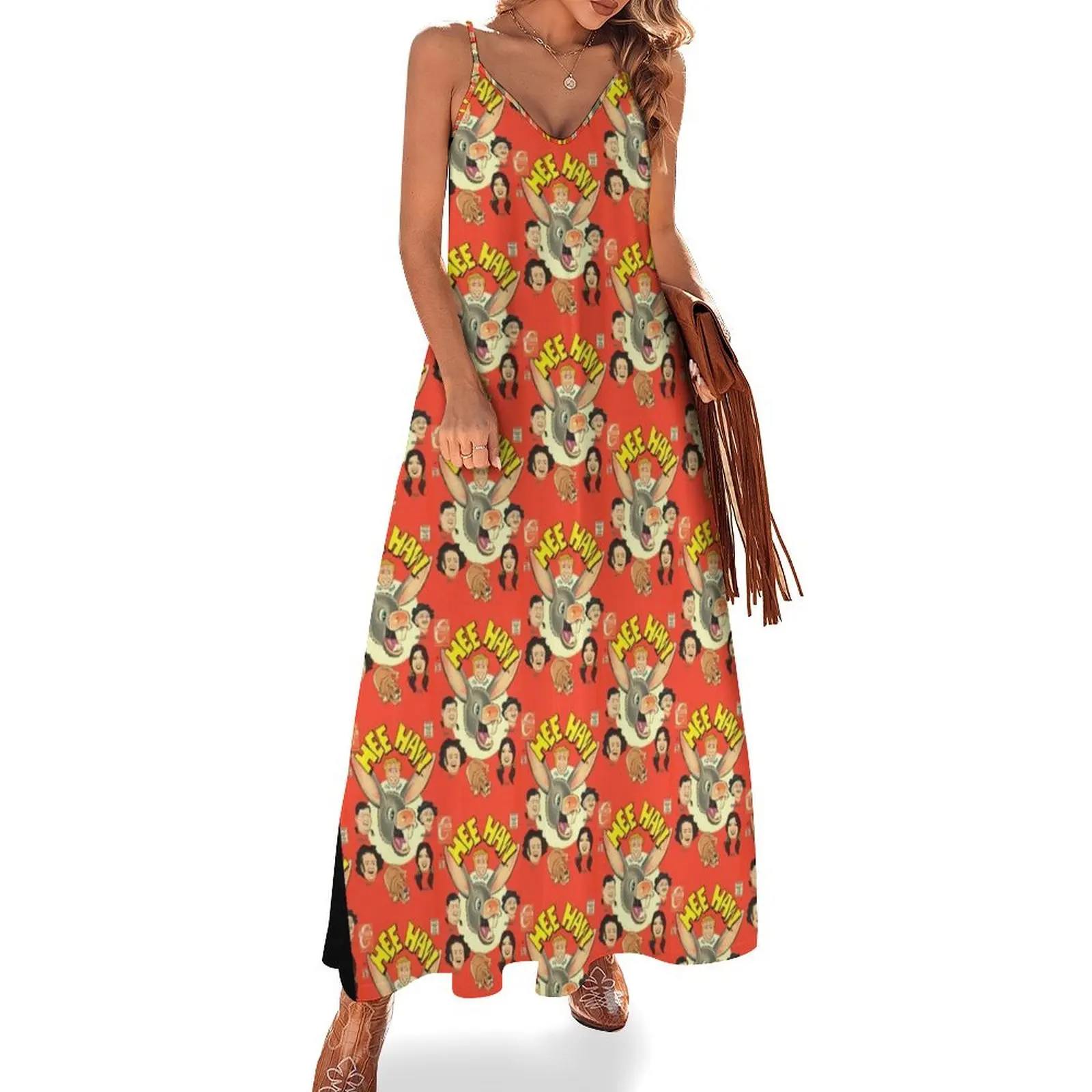 

Hee Haw Comic Sleeveless Dress Clothing female Dresses dress party night party dresses women
