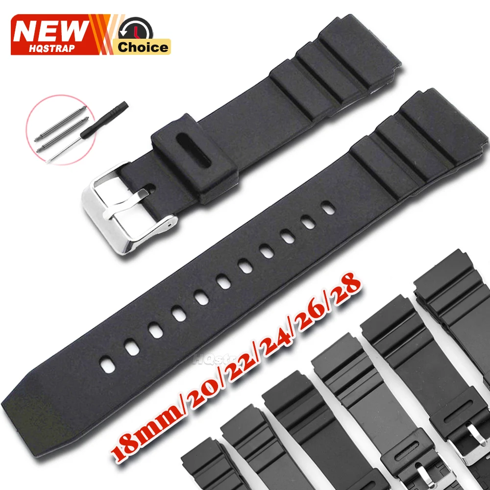 Durable Sports Silicone Rubber Watch Strap Bracelet