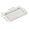 Commercial Dishes Tray Large Rectangle Tray Stainless Steel Home Living Room Commercial Dishes Tray For Coffee Water Cups Fruit 6