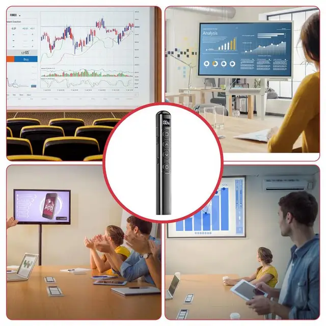 Flip-pen Presentation Clicker RF 2.4GHz PowerPoint Clicker Laser pointer pen Hyperlink Control Wireless IR Red Light Presenter 2