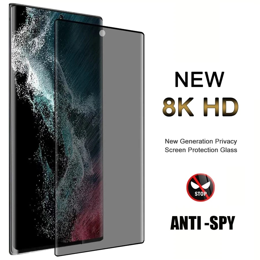 Pellicola Salvaschermo Privata Completa Per Samsung Galaxy S21 S20 S23 Ultra S20 Plus Note 20 Ultra S22 Ultra 5G Vetro Protettivo Antispia