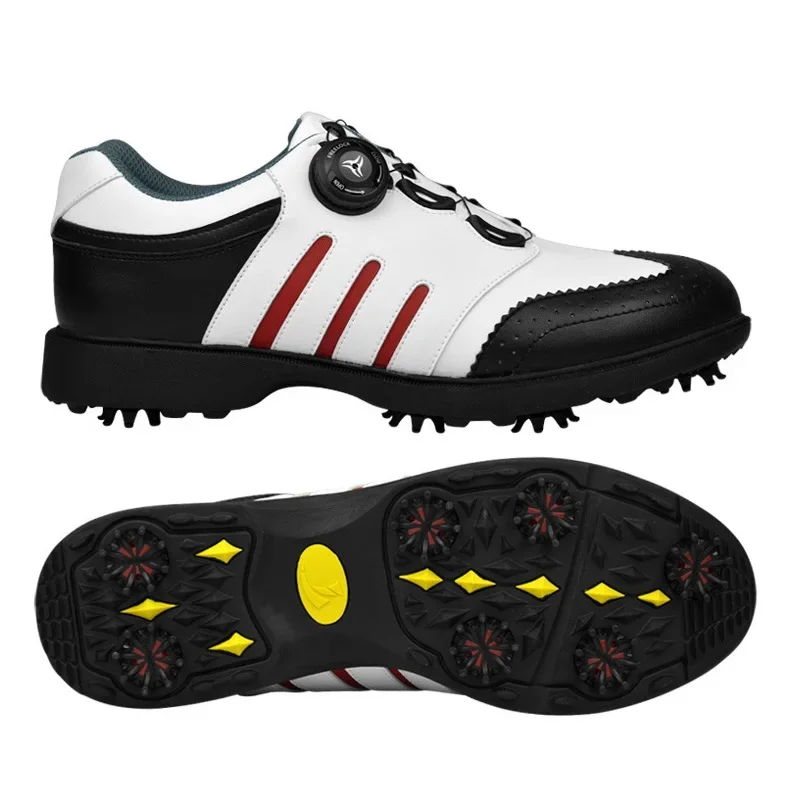 

Mens Golf Shoes Waterproof Sports Shoes Rotating Knobs Buckle Golf Sneakers Mens Anti-slip Athletics Sneakers 39-44