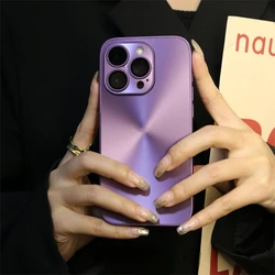 Funda de teléfono a prueba de golpes con patrón Aurora de lujo, borde suave y acabado mate