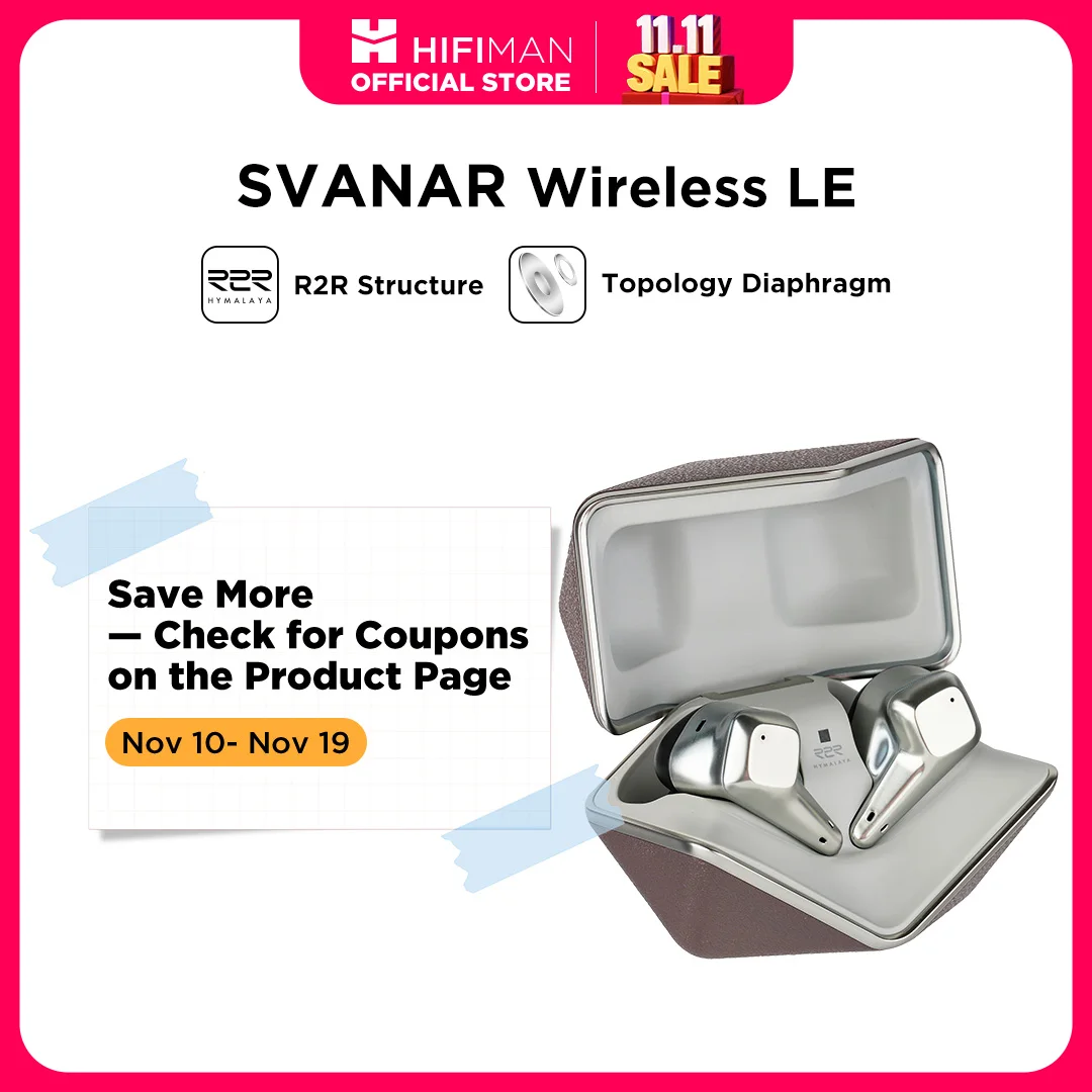 HIFIMAN SVANAR Wireless LE Noise Cancelling Bluetooth in-Ear Hi-Fi