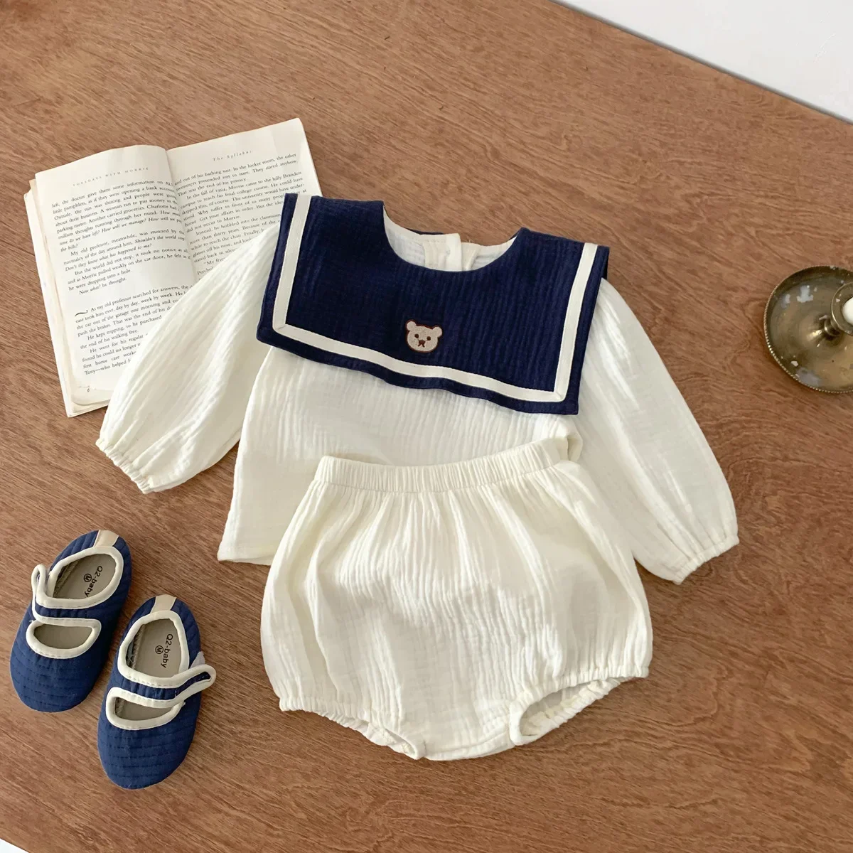 Navy Bear Girl Set 5