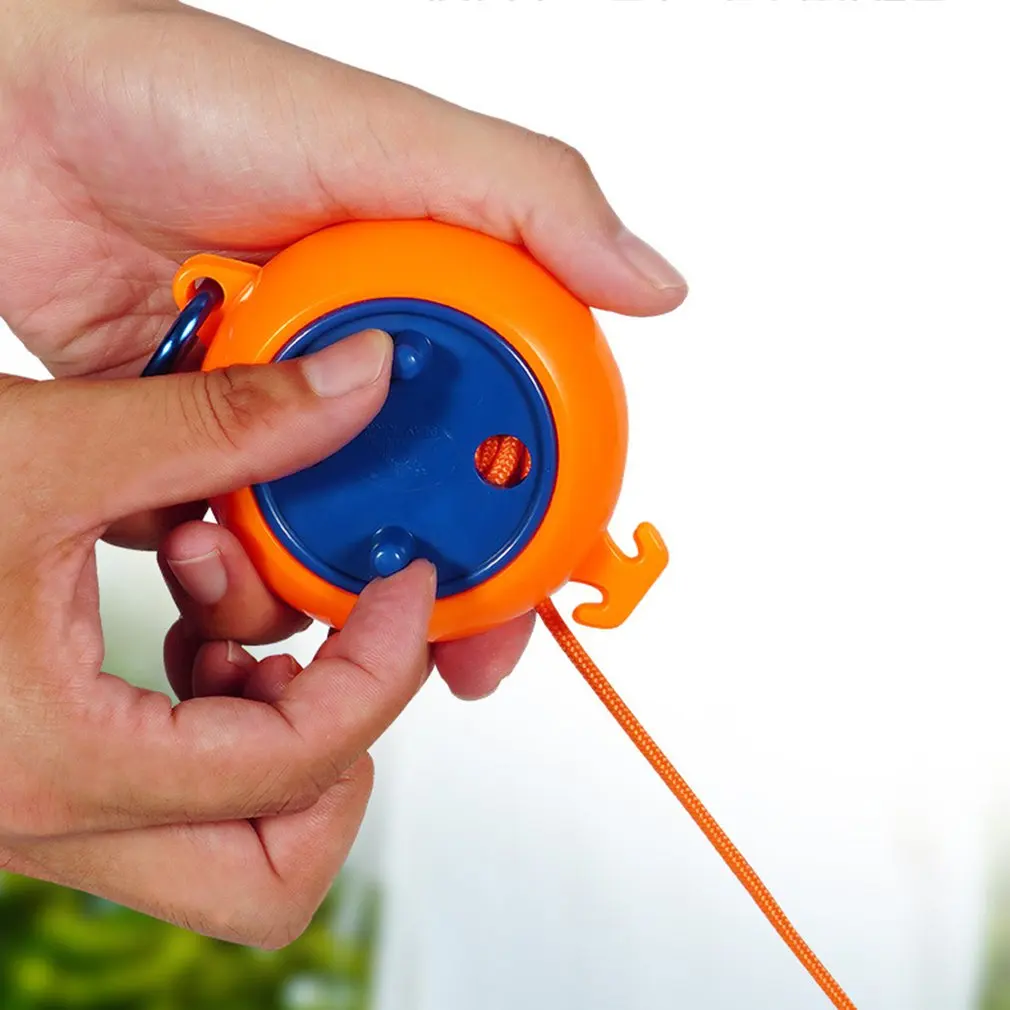 12MRetractableClotheslinePlasticWashingLineSuppliedFittingsIndoorOutdoorCamping