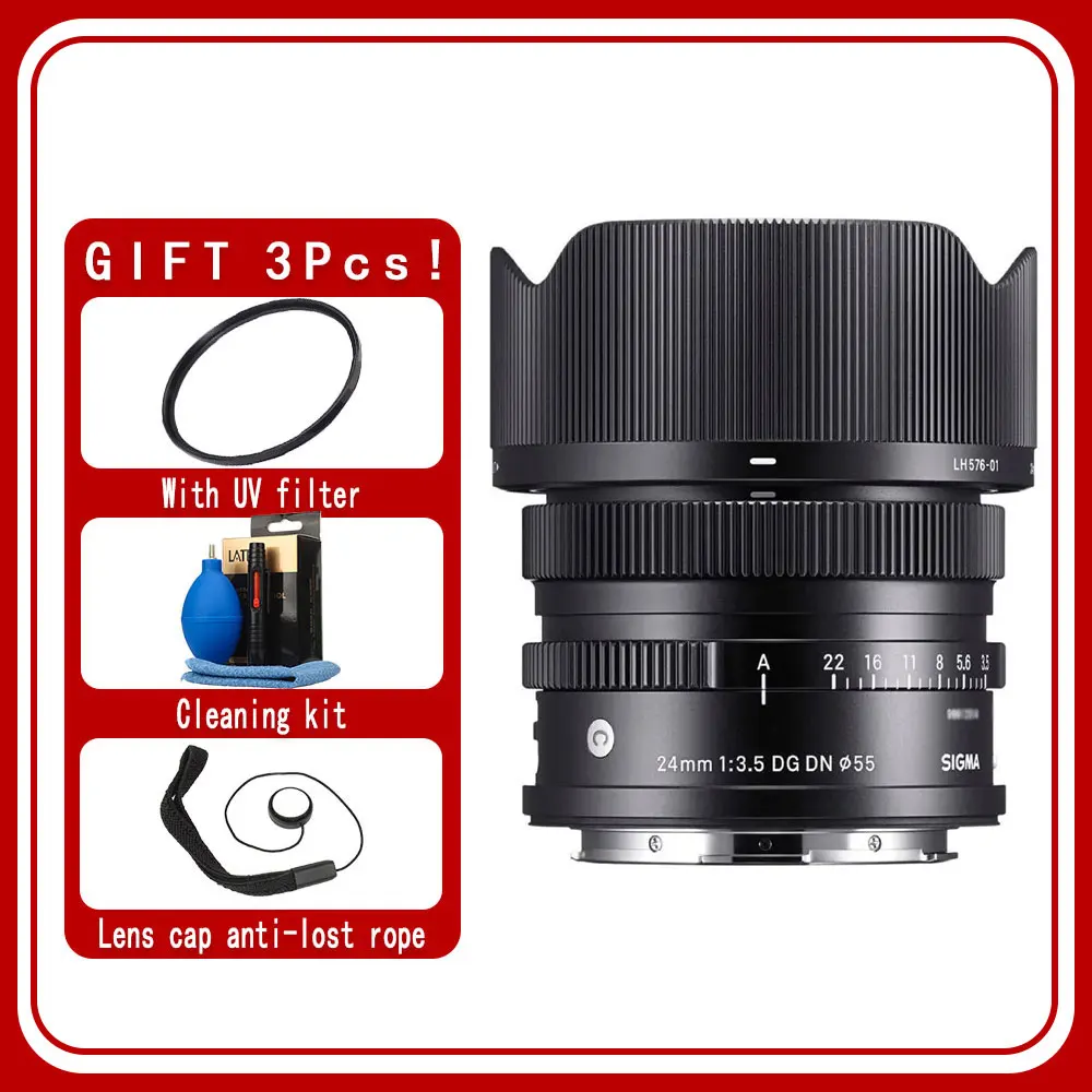Obiettivo Contemporaneo Sigma 24Mm F3.5 Dg Dn Per Supporto Sony E O L