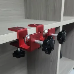 New 25mm Adjustable Jigs Universal Closing Fixing Clip Closing Fixed Clamp Carpentry Cabinet Wardrobe Wooden Board Install Tool