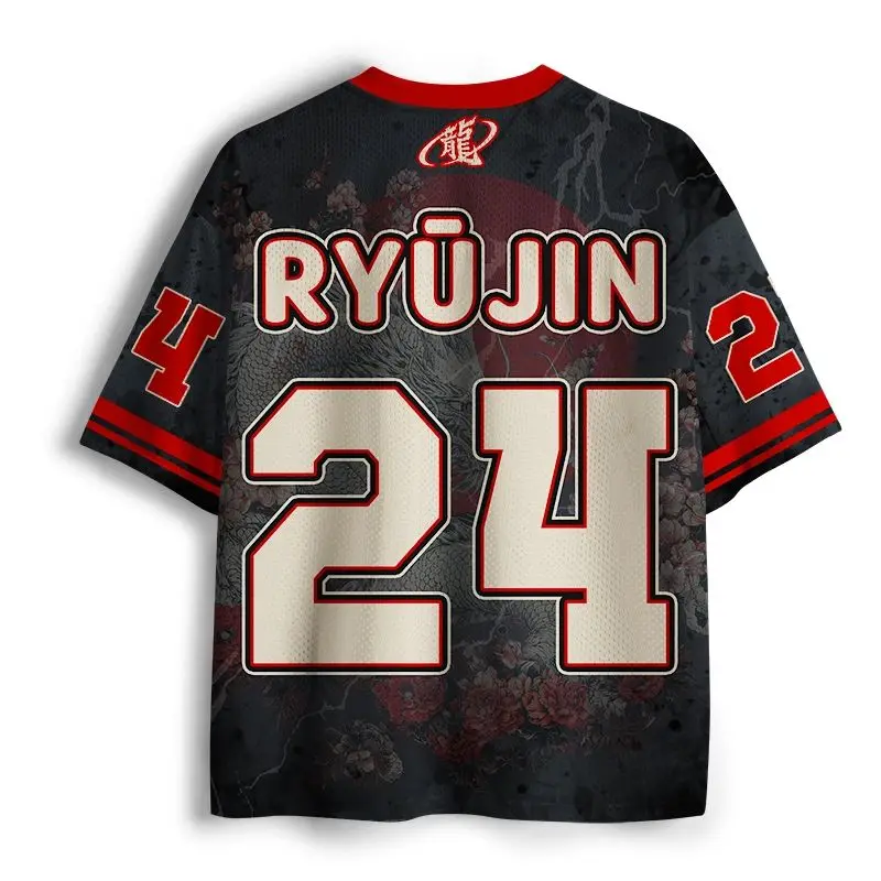 2026 New Jersey sports short sleeved T-shirt, V-neck short sleeved T-shirt, Y2K sports fashion 3D printed quick drying jersey 2