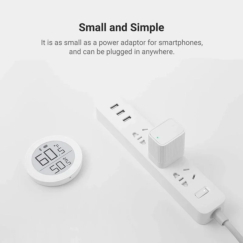 Qingping Bluetooth Gateway Hub Compatible WIFI Remote View Data Sub-Device Smart Linkage Home Device Work With Mi home APP smart gateway