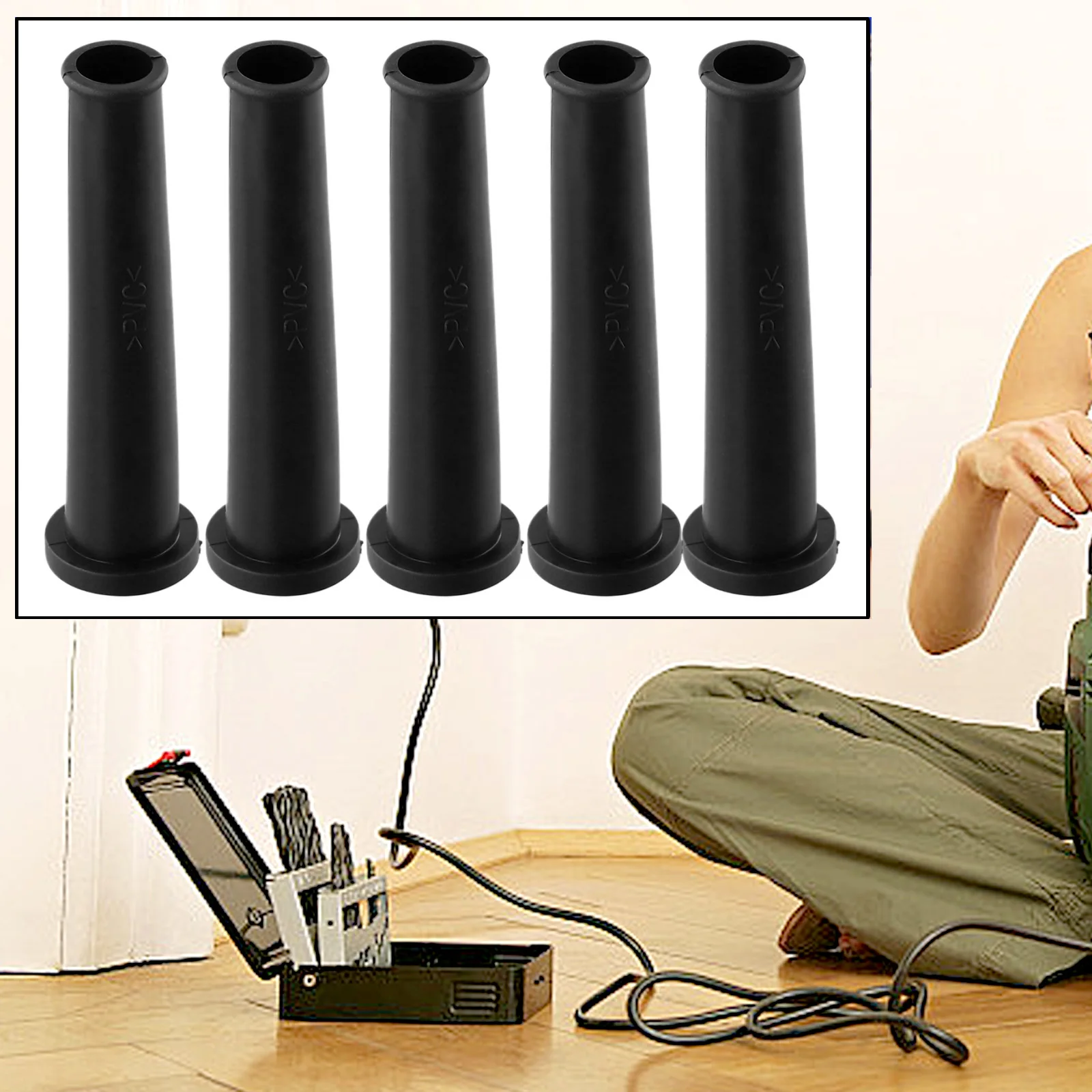 5pcs 10/12mm Cable Gland Connector Rubber Strain Relief Cord Boots Protector Wire Cable Sleeves For Power Tools Phone Charger
