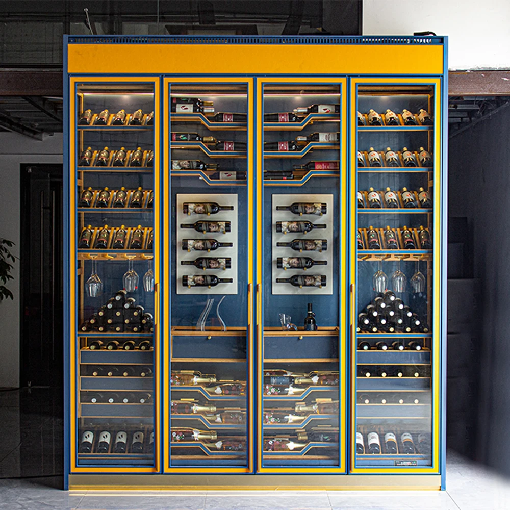 Wine Fridge Chiller Split Type Cooling Unit System Wine Cabinet Multiple Temperature Zone Smart Cooler
