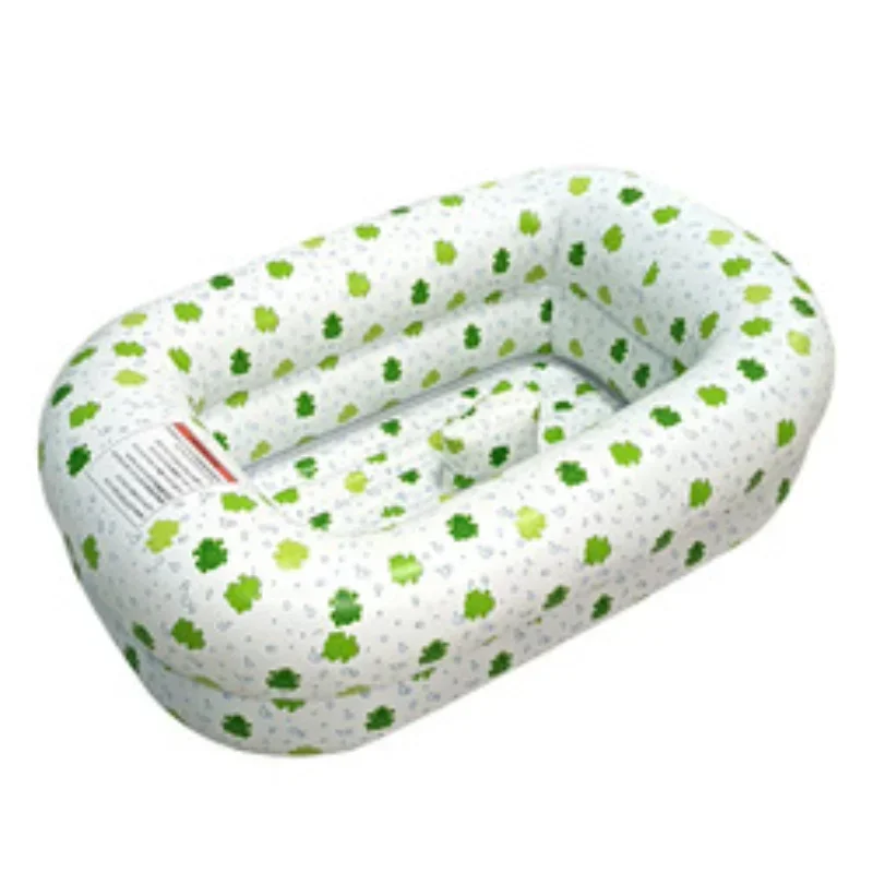 Baby Bath Tub Mommy's Helper Inflatable Bathtub for Baby Toddler Saddle Horn Baby Bath Seat Keeps From Sliding Foldable Bath Tub
