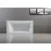 60" Alcove Tub with Drain Hole Glossy White Acrylic Finish 6