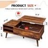 Coffee Table, 47“ Lift Top Coffee Tables with Adjustable Storage Shelf and Hidden Compartment, Lift Tabletop Dining Table 3
