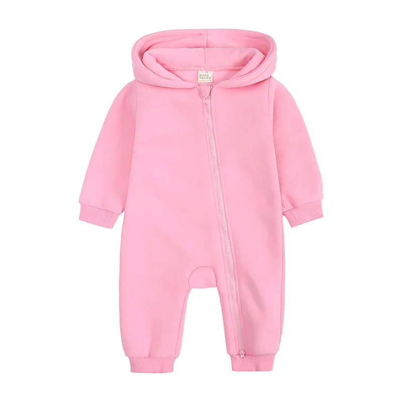 Baby-Overalls, Strampler, Winter-Outfit mit Kapuze, Hoodies, Einteiler, Growings, Reißverschluss, Pullover, Jungen und Mädchen, Neugeborene, 59–90 cm, Ropa de Bebe – Detail 13