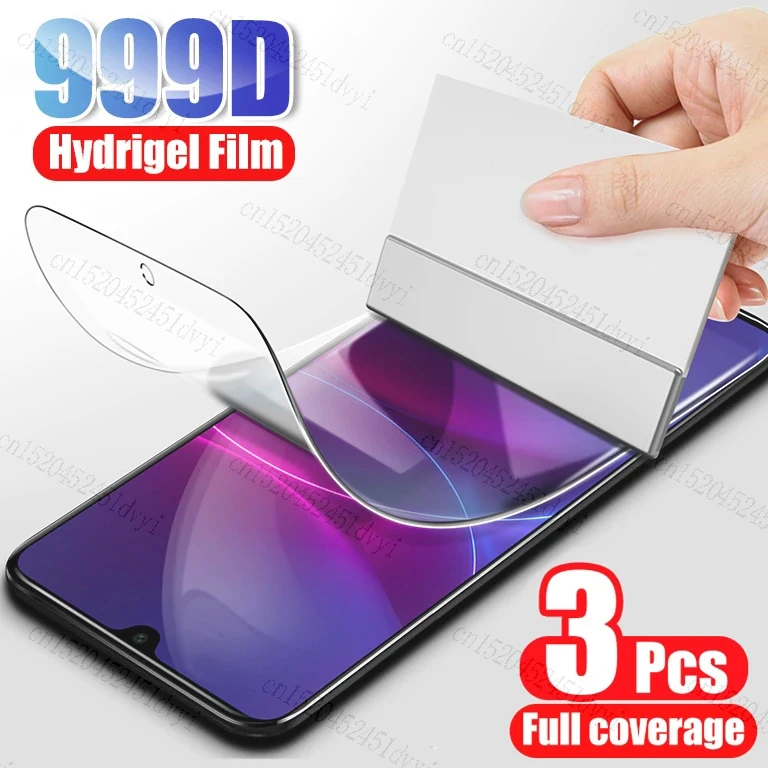 

3PCS Hydrogel Film On For Tecno Spark Go 2023 BF7 Pop 7 Pro 6.56" 2023 Screen Protective Protector Phone Cover Film
