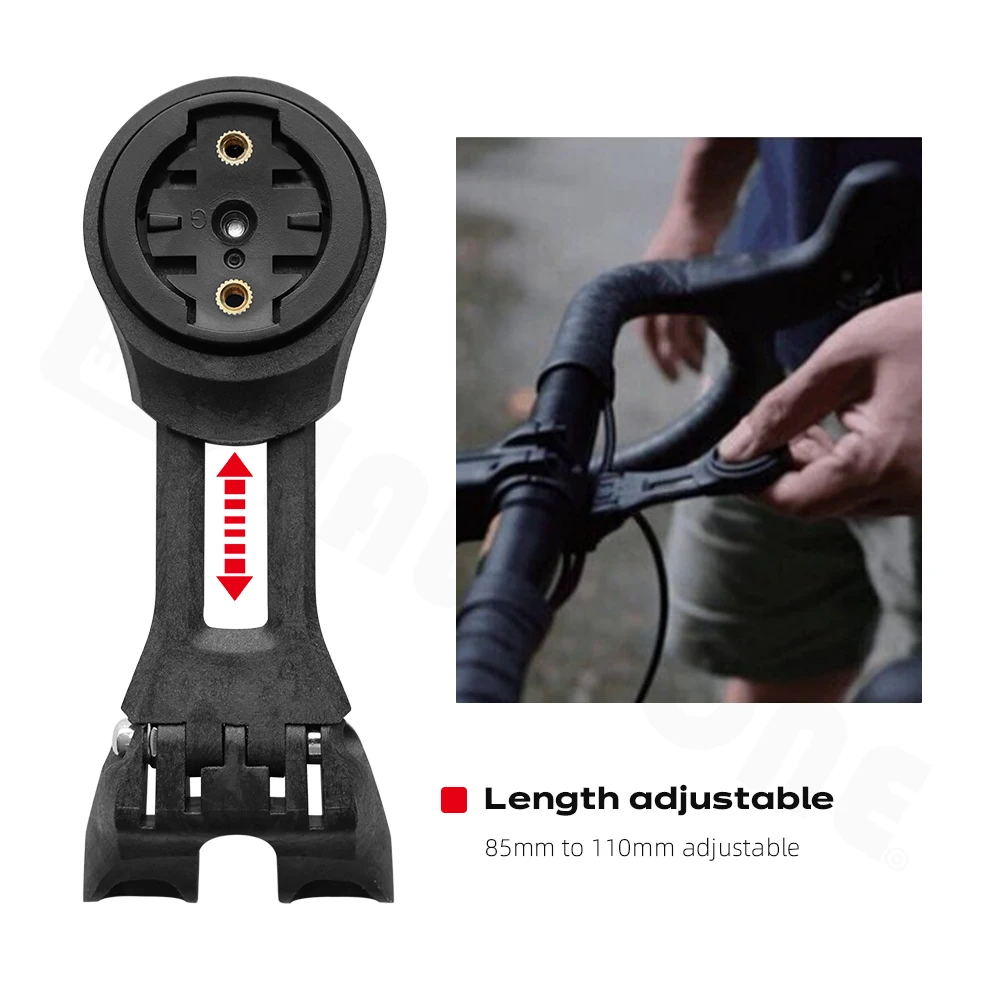 RISVOWO Supporto Bici Per Garmin E Bryton - Attacco Manubrio 31.8mm Con Antiscivolo, Compatibile GoPro E Luci - Foto 9