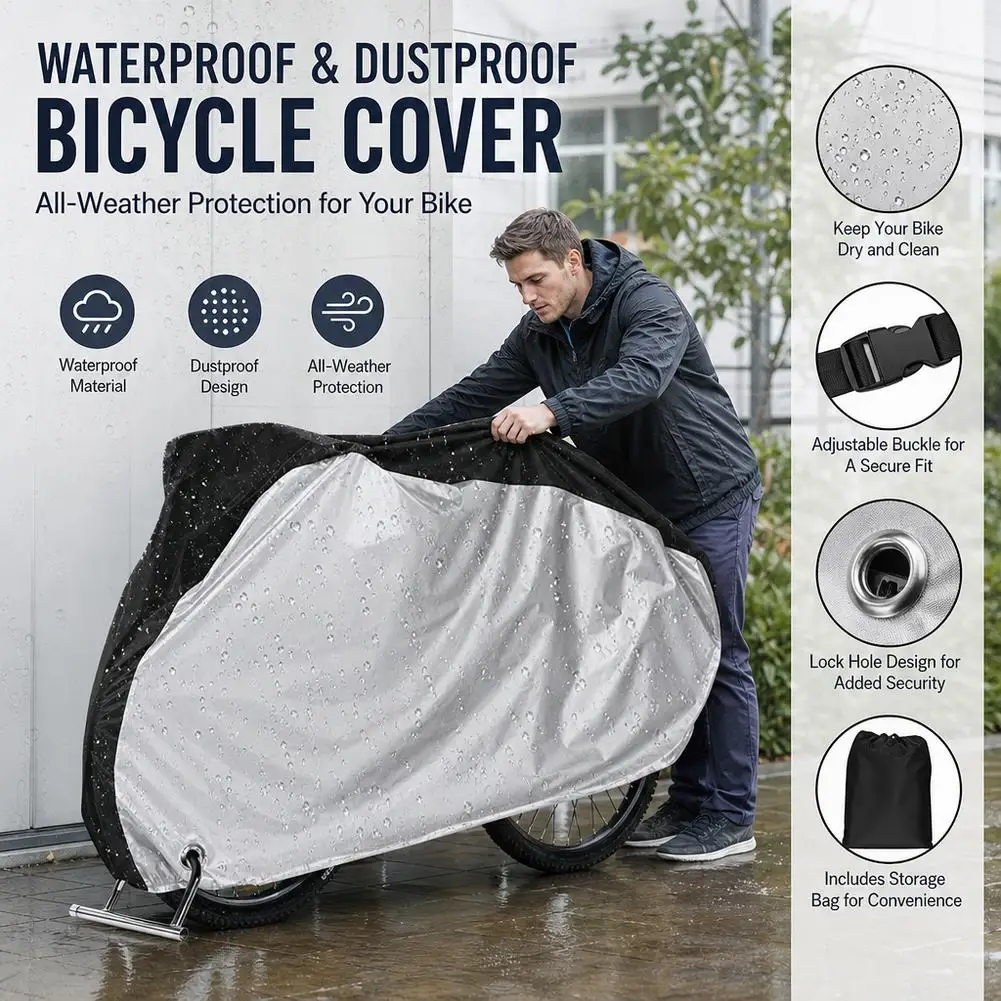 Enhanced Waterproof and UV Protective Outdoor Bike Cover