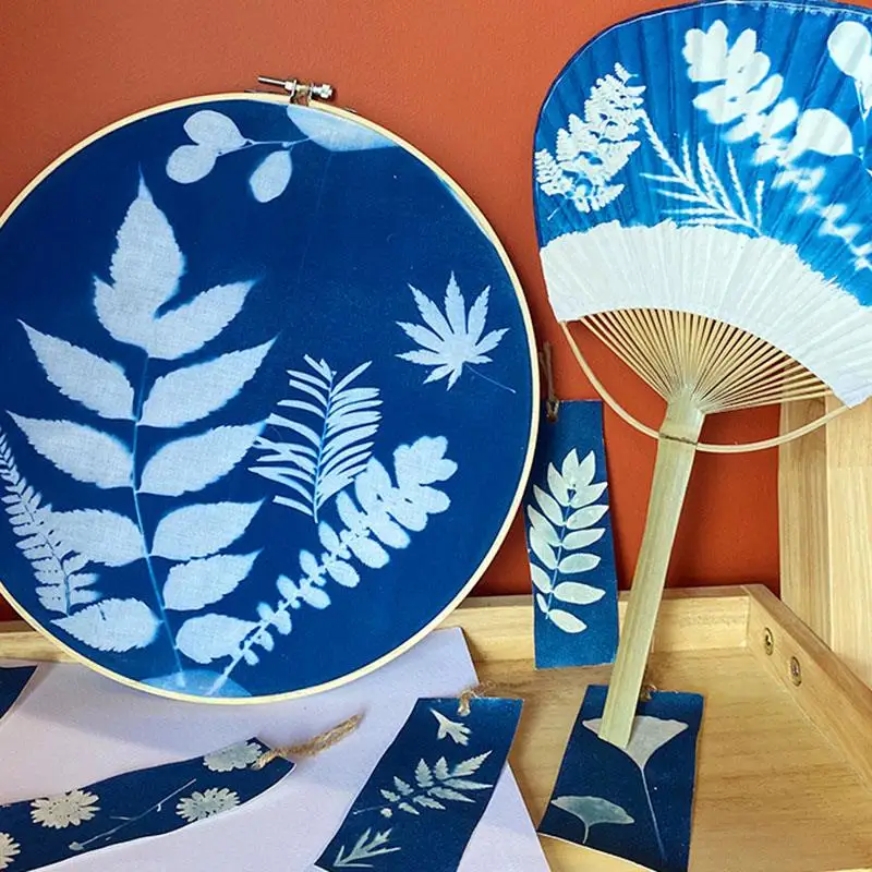 Cyanotype 액체 DIY 재료 패키지 안료 학생 어린이 인쇄 감광성 사진 수공예품 Cyanotiy 세트 수공예품