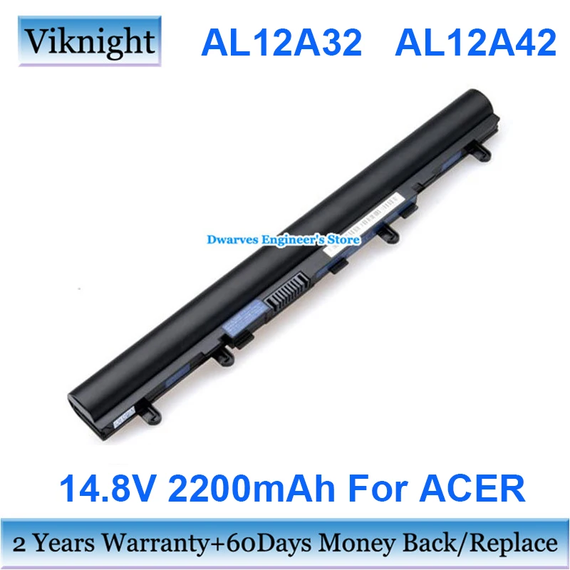 14.8v 2200mah Al12a32 Al12a72 Laptop Battery For Acer Aspire V5 Series