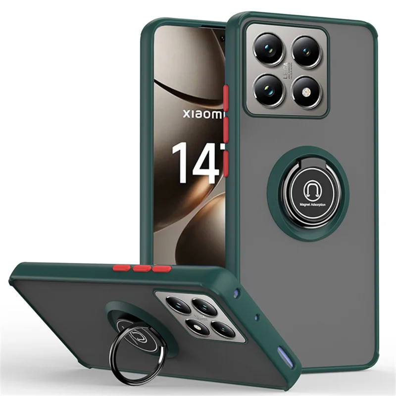 Shockproof Armor Case with Magnetic Ring Holder
