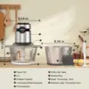 500W Electric Food Processor, Glass Bowl Multifunctional Vegetable Food Chopper, Kitchen Utensils 6