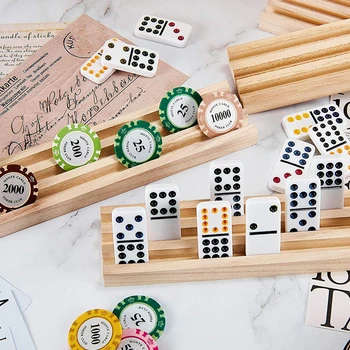Dominoes Anti-slip Tray Holder Desktop Racks Multi-function Holders Bracket Diy Dominos Tile 1