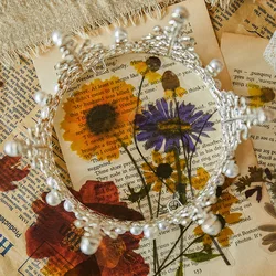 6 Pçs/set Retro Pet Planta Grande Adesivo Criativo Planejador Srapbooking Junk Ablum Diário Ofício Diário Decorativo Papelaria Adesivos