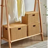 Large Rattan Woven Storage Basket, Clamshell Design, Breathable Organizer, Stylish Practical Supplies, Modern Home 3