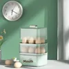 Small Home Use Breakfast Machine Steamed Egg Cooker Multi-Function Double Layer Steamer Food Steaming Appliance 2