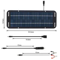Cellules solaires monocristallines chargeur de batterie solaire 12V Olt puissance panneau solaire chargeur de batterie solaire voiture Van bateau Kit 4