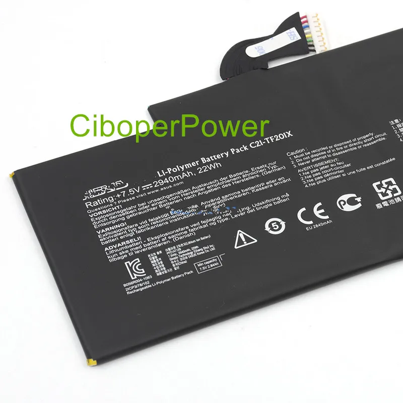 Original quality TF201 TF300T Battery Replacement C21-TF201X TF300 TESTED TF2PTC3