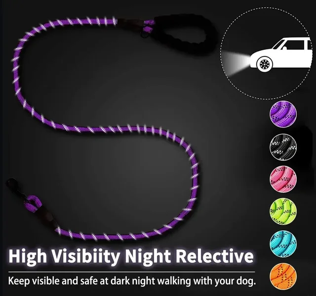 Strong Dog Leash Pet Leashes Reflective Leash for Big Small Medium Dogs Leash Drag Pull Tow Golden Retriever Dog Accessories 6