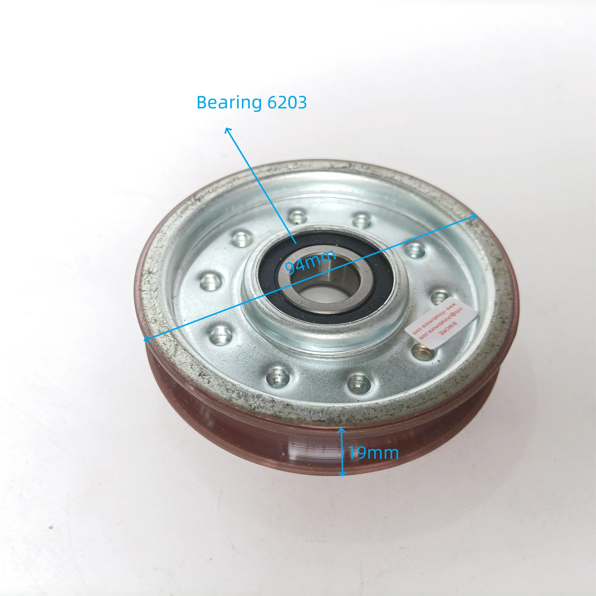 Elevator Door Hanger Roller OD 94mm W 19mm Bearing 6203 Lift Spare Parts