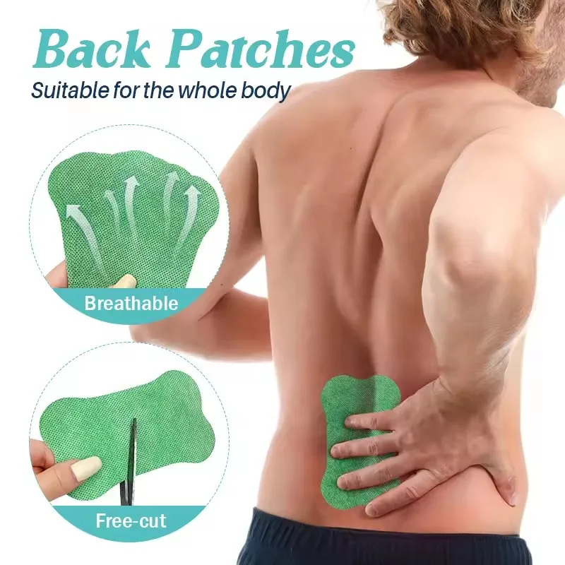 12-60PCS Lumbar Vertebra Bandage Protector Patch Back Waist Self-heating Warm Paste for Running Yoga Fitness Exercise