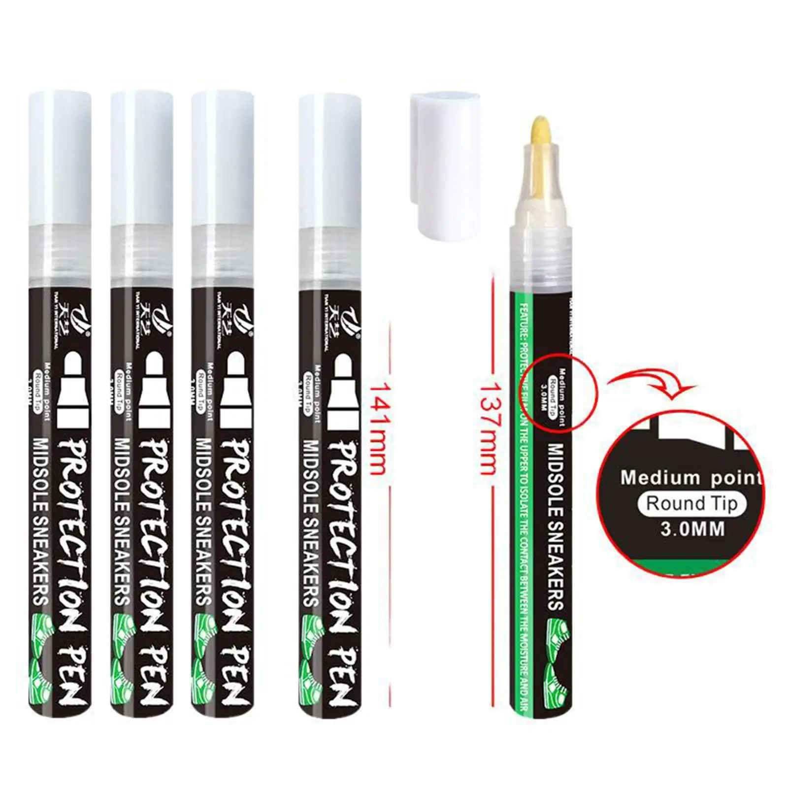 Portable Shoes Cleaning Pen Stains Removal Sport Shoes Pen Pencil Marker for Climbing Shoes, Canvas Shoes, Suede Leather
