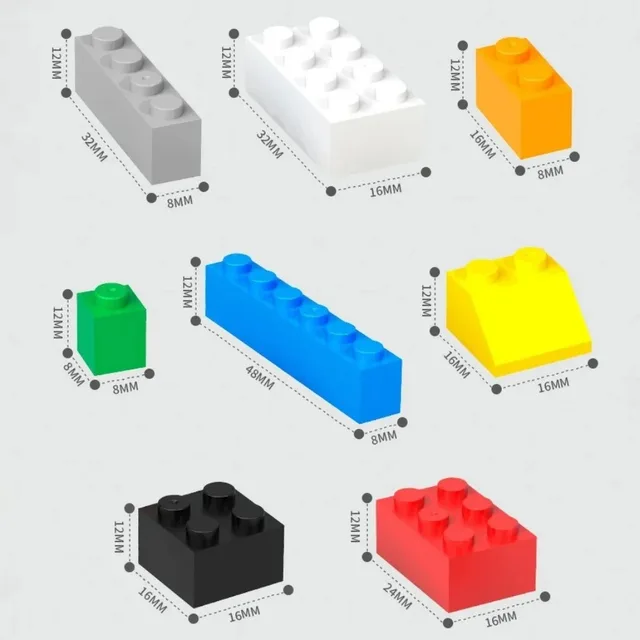 120/240PCS DIY Building Blocks Bulk Set City Classic Bricks Colorful Assembly Creative Toy Educational Interactive Toy for Kids 5