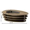Oval coffee table, designed boldly and aesthetically pleasing, easy to clean, sturdy and durable, suitable for living rooms 5