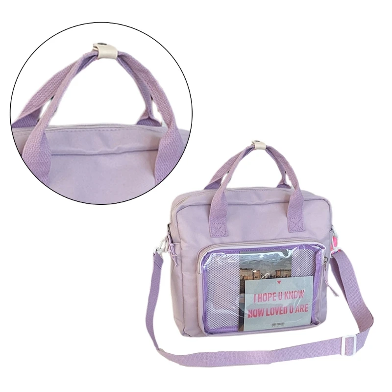 Multi-purpose Ita Backpacks Crossbody Purse Pin Display Bag for Girl Student School Book Bag Travel Daypacks E74B