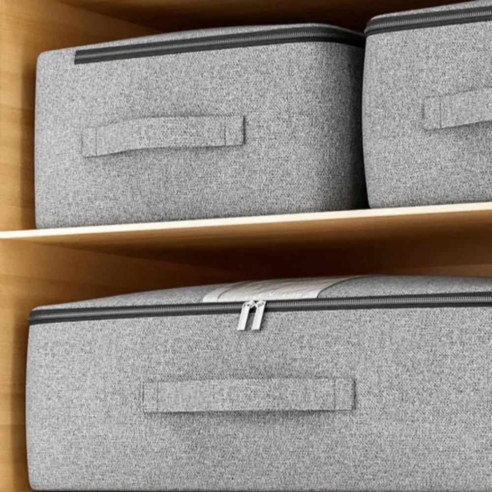 Underbed Storage Bag Moisture-Proof Clothing Storage Foldable Dustproof and  Widening and Thickening Handle Home Organizer Bags 5
